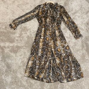 Zara Snakeskin Dress